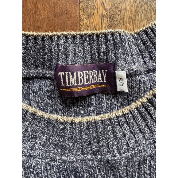 90s vintage mens blue grey grandpa argyle print casual long sleeved knit sweater - Picture 10 of 10